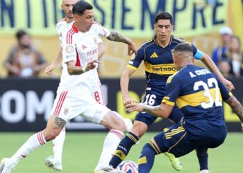 Boca no pudo sostener la ventaja y empató con Benfica