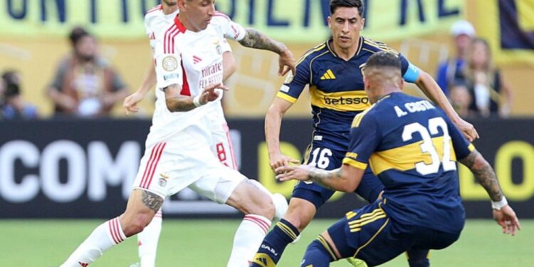 Boca no pudo sostener la ventaja y empató con Benfica