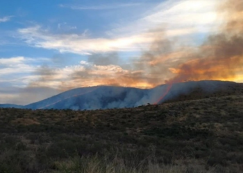 Bomberos contuvieron el incendio en La Calera