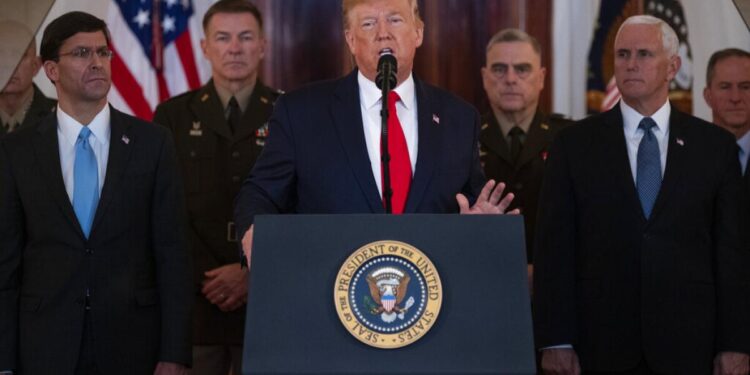 Trump reveló que Irán le avisó del ataque y dijo que la represalia fue "muy débil"