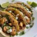 Tacos de pollo en sartén