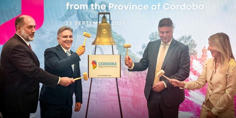 Córdoba recibió un histórico reconocimiento en la Bolsa de Luxemburgo