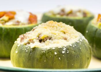 Menú de hoy: zapallitos rellenos al horno