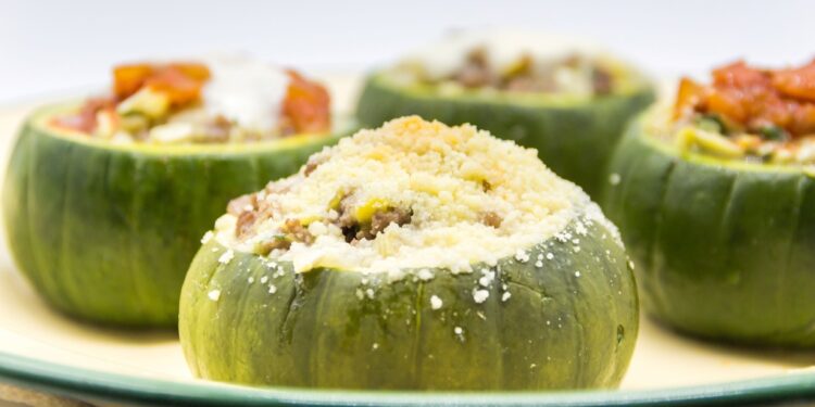 Menú de hoy: zapallitos rellenos al horno