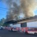 Incendio en un galpón del ex Mercado de Abasto