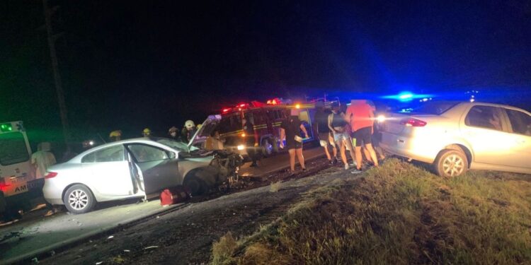 Un choque múltiple en la ruta 9 norte dejó ocho heridos