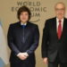 Milei comenzó su actividad en Davos: se reunió con autoridades de bancos y saludó a su par de Suiza
