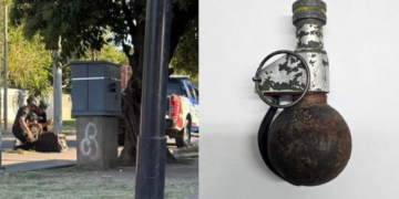 Arrojaron una granada contra policías durante un operativo en Villa La Lonja