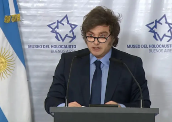 Milei encabezó el acto por el Día del Holocausto