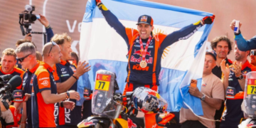 Luciano Benavides se consagró campeón del Dakar en la categoría motos por apenas dos segundos