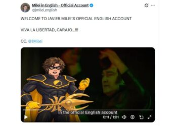 Suspendieron la cuenta de X en inglés a Javier Milei