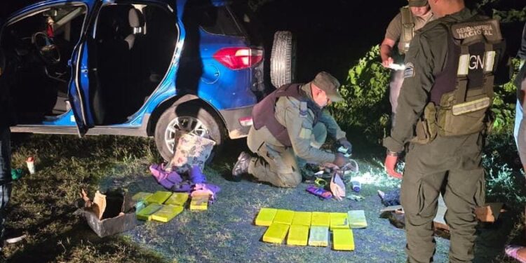 Operativo «Desencajados»: GNA apresó a una pareja con 19 kilos de cocaína