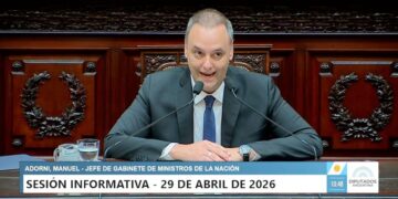 Adorni expone el informe de gestión en el Congreso