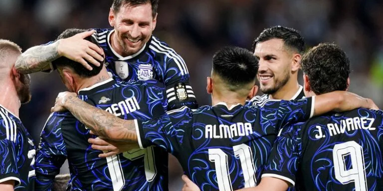 Argentina goleó 5-0 a Zambia en su último partido previo al Mundial