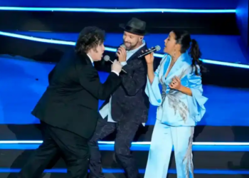 Milei cantó la canción 'Libre' de Nino Bravo en Israel