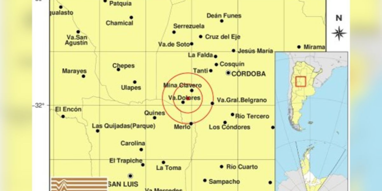 Un sismo sacudió a Traslasierra y se sintió en varias localidades de Córdoba