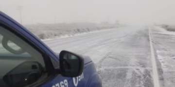 Nevó en el Camino de las Altas Cumbres y cerraron el tránsito