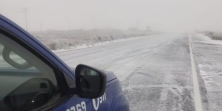 Nevó en el Camino de las Altas Cumbres y cerraron el tránsito