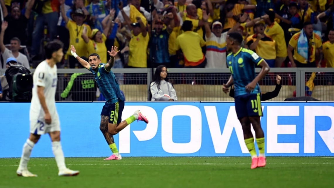 Colombia se impuso ante Uzbekistán y es líder del grupo k