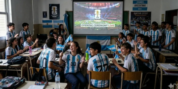 Los alumnos en Córdoba podrán ver los partidos de Argentina en los colegios