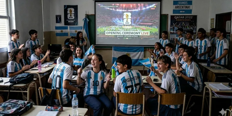 Los alumnos en Córdoba podrán ver los partidos de Argentina en los colegios