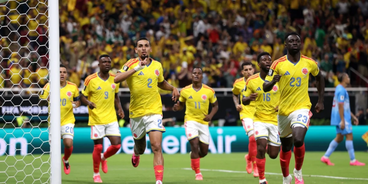 Colombia venció a RD Congo y aseguró su clasificación