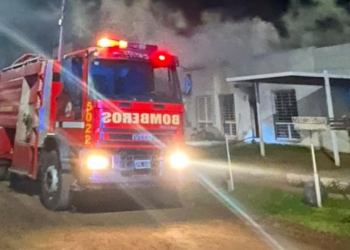Un hombre y dos niños sufrieron quemaduras durante un incendio en Villa Retiro de Horizonte