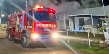 Un hombre y dos niños sufrieron quemaduras durante un incendio en Villa Retiro de Horizonte
