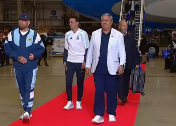 La Selección Argentina llegó al país