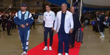 La Selección Argentina llegó al país