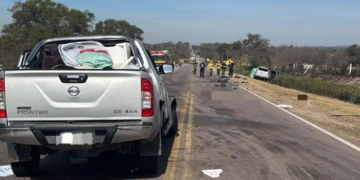 Dos personas murieron en un choque frontal en la Ruta Nacional 9