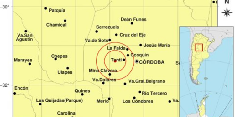 Un temblor se sintió en Córdoba este martes