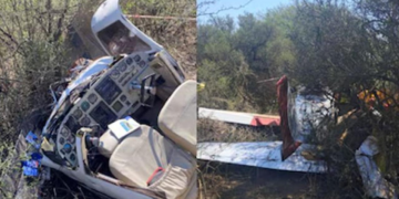 Cayó una avioneta en Córdoba y hay cinco heridos