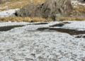 En pleno octubre, un manto blanco cubrió las Altas Cumbres